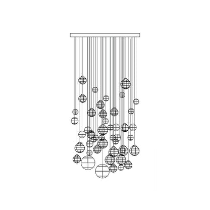 Breath of Light Customizable Chandelier with Dimmable LED and Elegant