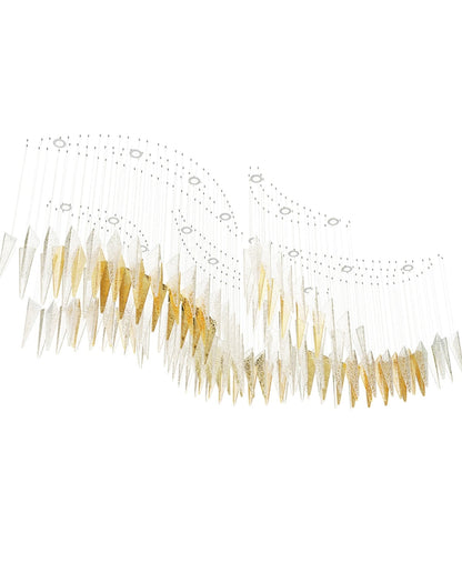 Elegant Breeze Chandelier - Adjustable Height, Energy-Efficient LED Li