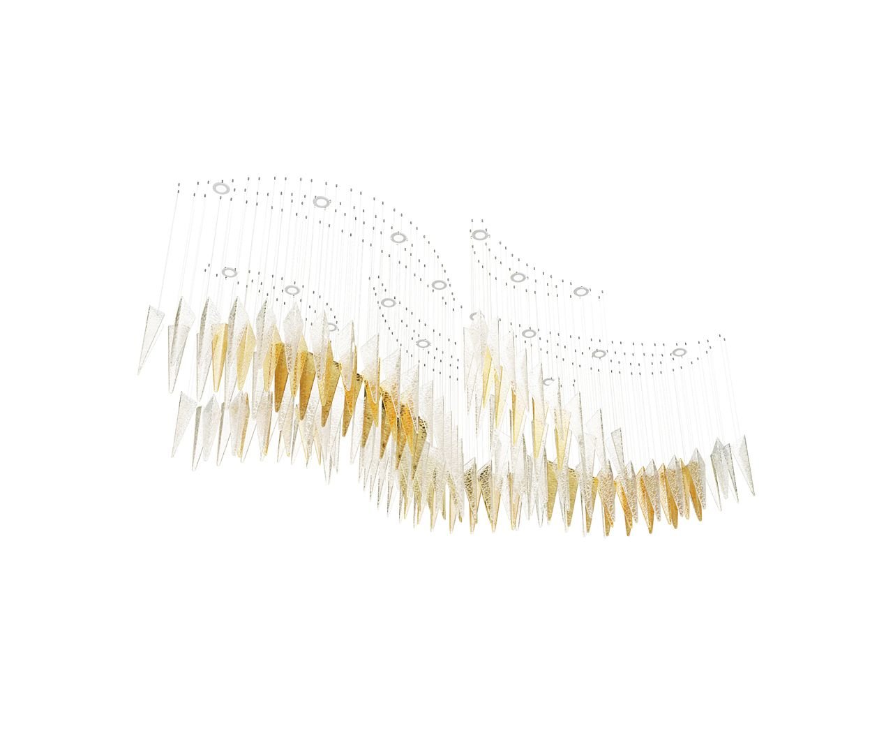 Elegant Breeze Chandelier - Adjustable Height, Energy-Efficient LED Li