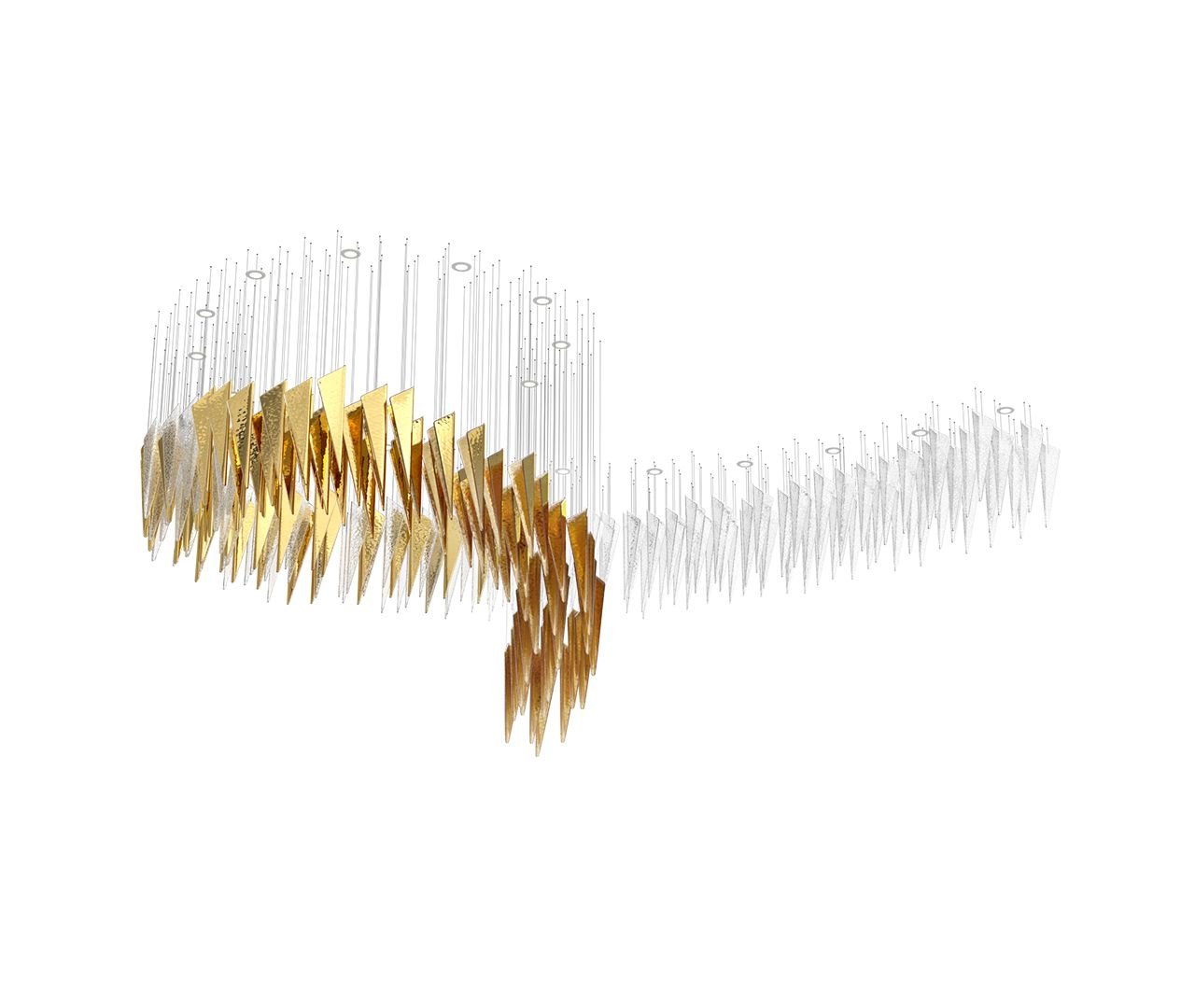 Elegant Breeze Chandelier - Adjustable Height, Energy-Efficient LED Li