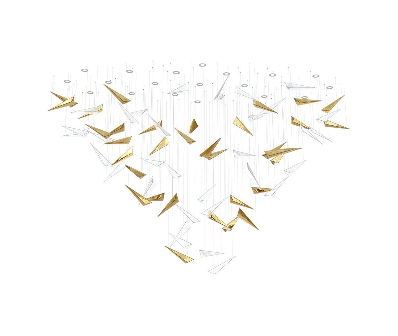 Elegant Breeze Chandelier - Adjustable Height, Energy-Efficient LED Li