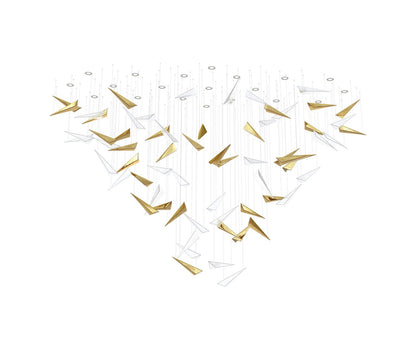 Elegant Breeze Chandelier - Adjustable Height, Energy-Efficient LED Li