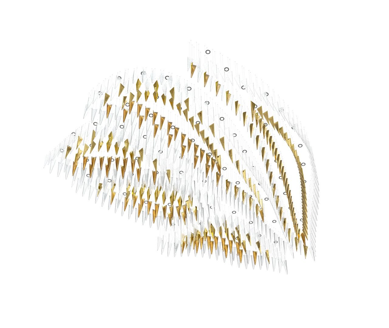 Elegant Breeze Chandelier - Adjustable Height, Energy-Efficient LED Li