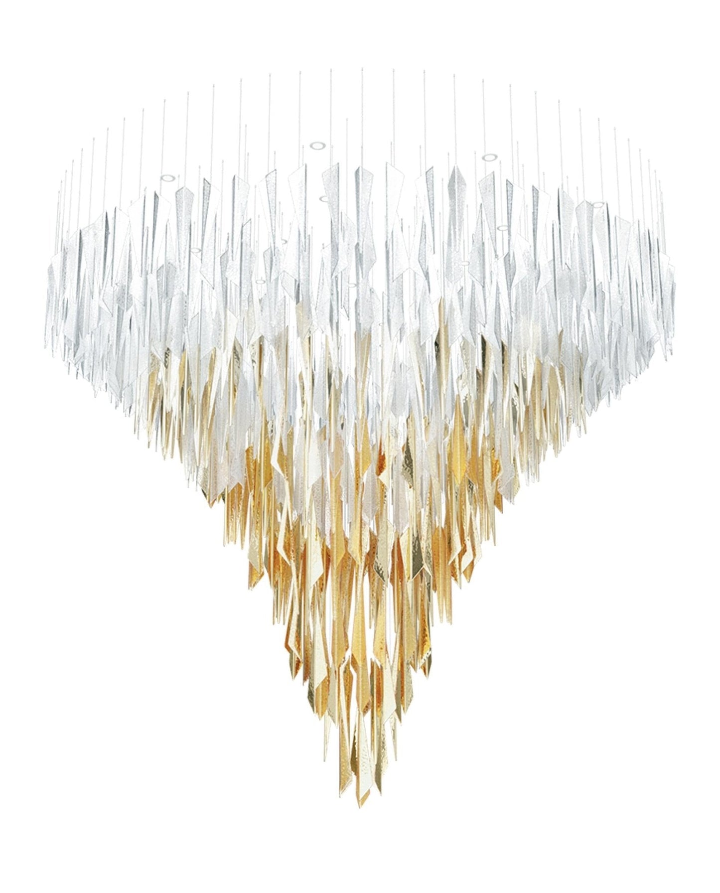 Elegant Breeze Chandelier - Adjustable Height, Energy-Efficient LED Li