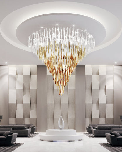 Elegant Breeze Chandelier - Adjustable Height, Energy-Efficient LED Li