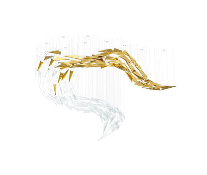 Elegant Breeze Chandelier - Adjustable Height, Energy-Efficient LED Li