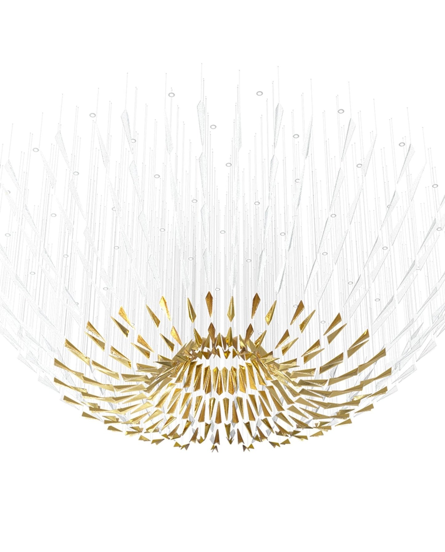 Elegant Breeze Chandelier - Adjustable Height, Energy-Efficient LED Li
