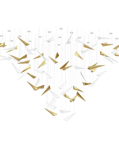 Elegant Breeze Chandelier - Adjustable Height, Energy-Efficient LED Li