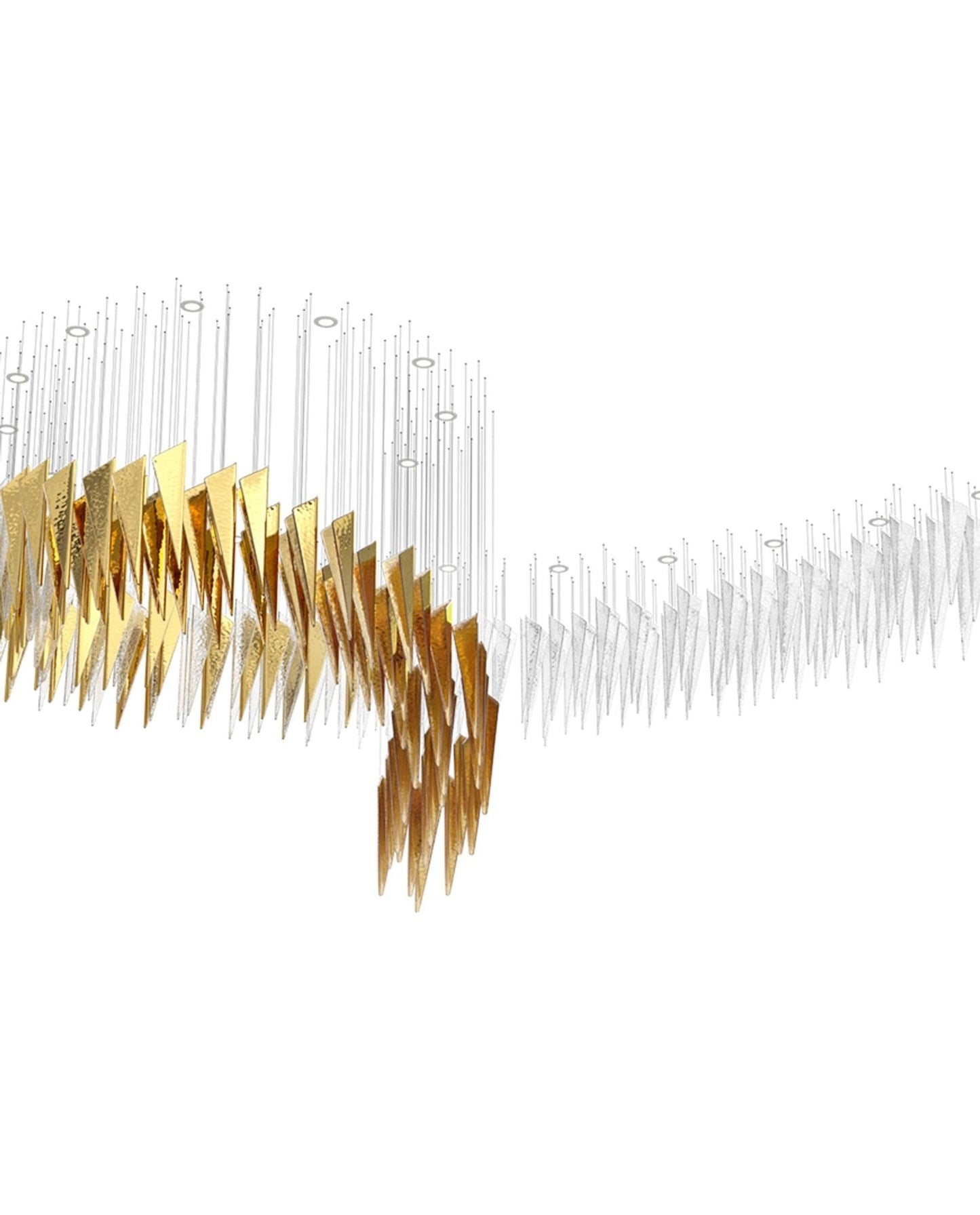 Elegant Breeze Chandelier - Adjustable Height, Energy-Efficient LED Li