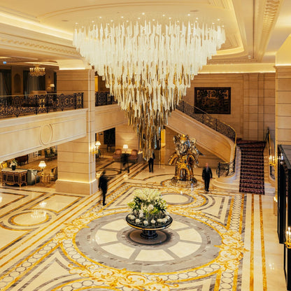 Elegant Breeze Chandelier - Adjustable Height, Energy-Efficient LED Li
