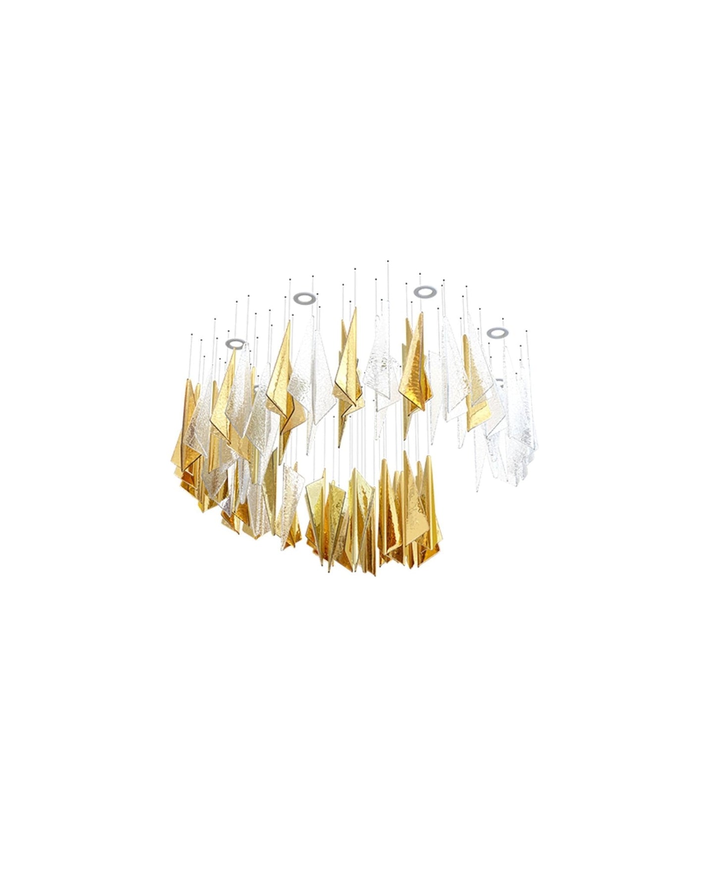 Elegant Breeze Chandelier - Adjustable Height, Energy-Efficient LED Li