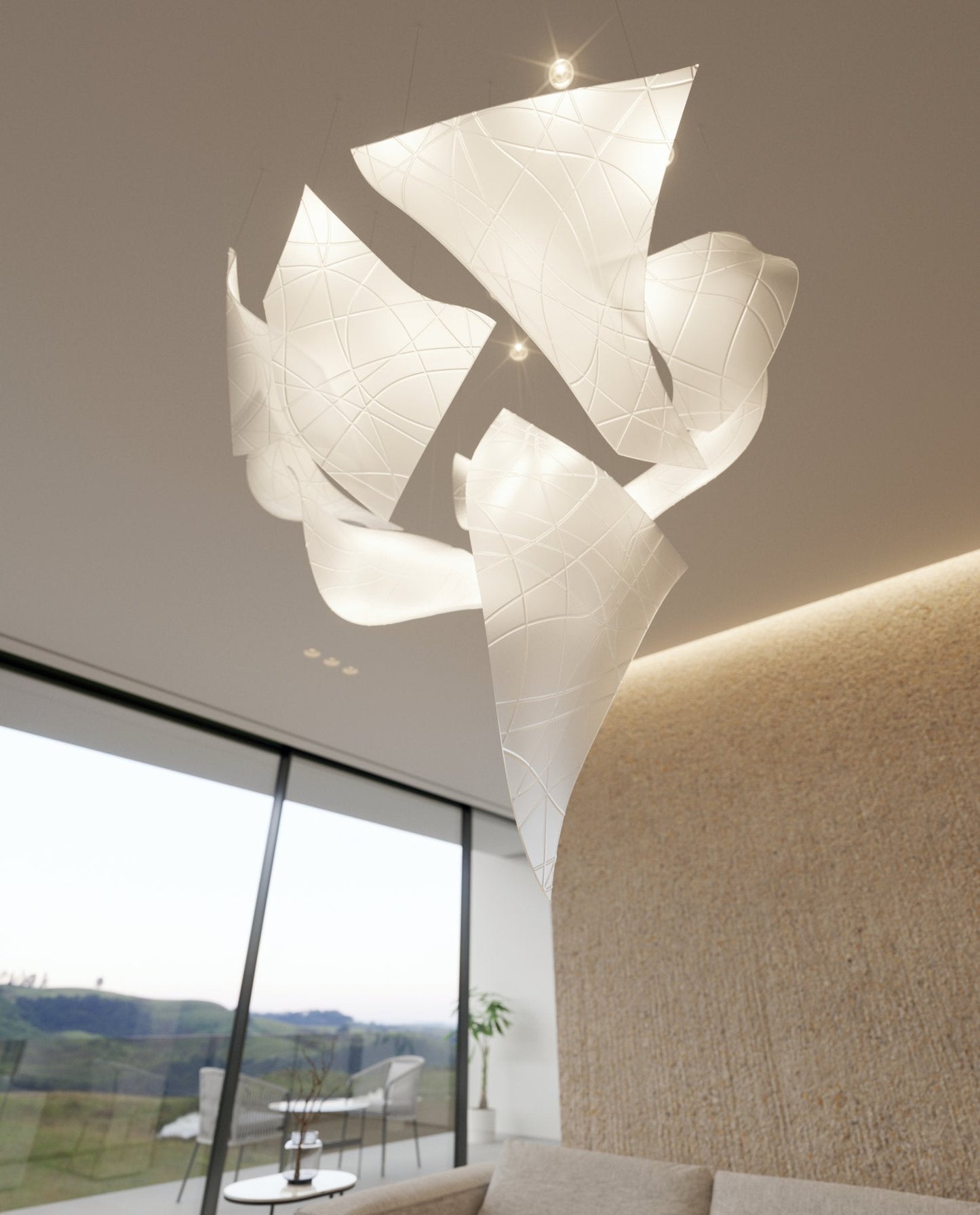 Thawflux Chandelier - Elegant Lighting Fixture with Adjustable Brightn