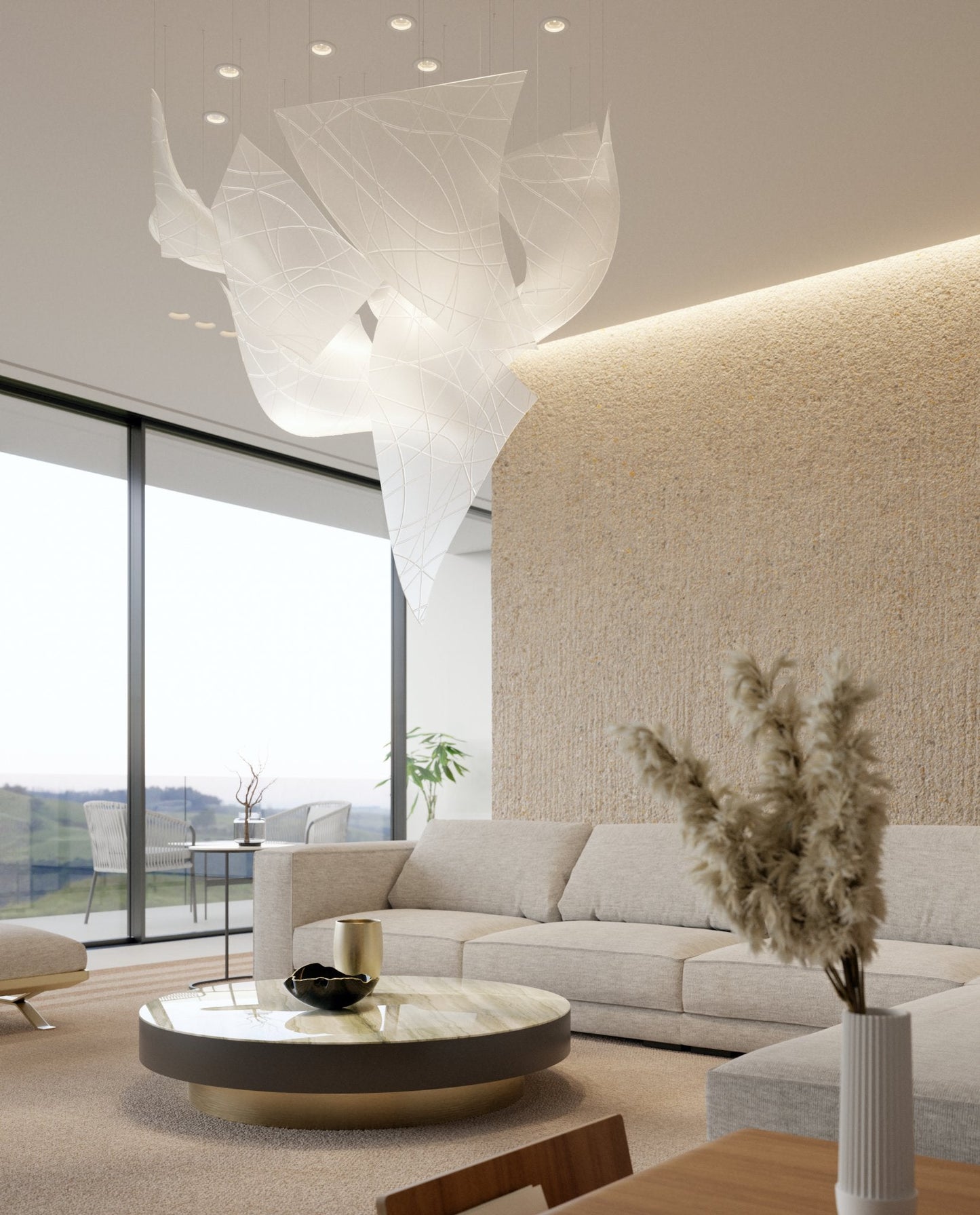 Thawflux Chandelier - Elegant Lighting Fixture with Adjustable Brightn