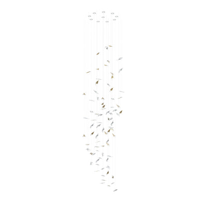 Breezeleaf Modern Chandelier with Adjustable LED Lighting & Elegant De