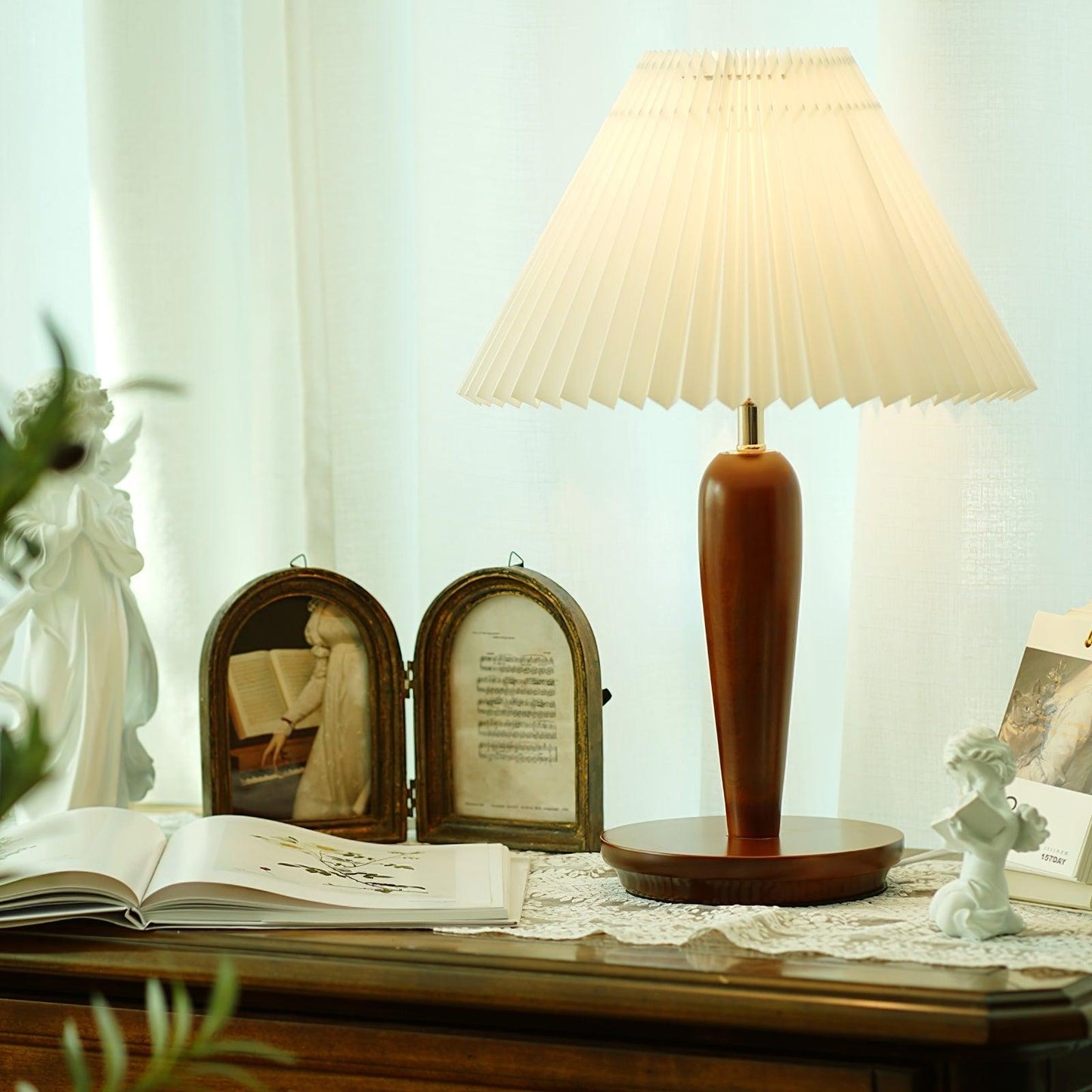 Brentwood Professional Tall Table Lamp with Adjustable Brightness & El