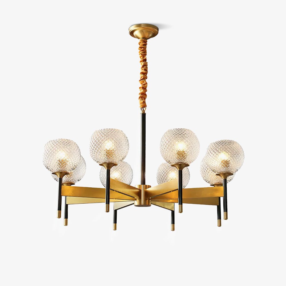 Breton Chandelier - Elegant Design with Adjustable Height & LED Compat