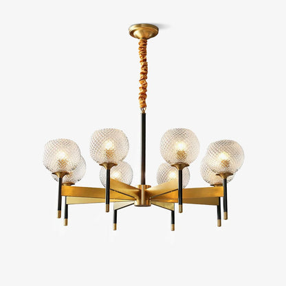 Breton Chandelier - Elegant Design with Adjustable Height & LED Compat