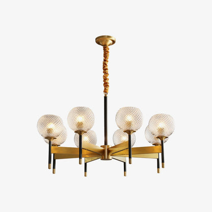 Breton Chandelier - Elegant Design with Adjustable Height & LED Compat