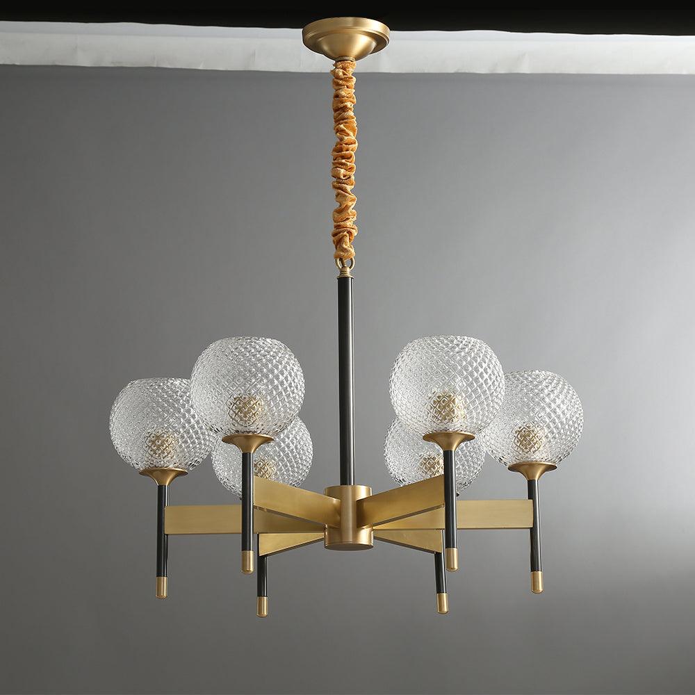 Breton Chandelier - Elegant Design with Adjustable Height & LED Compat