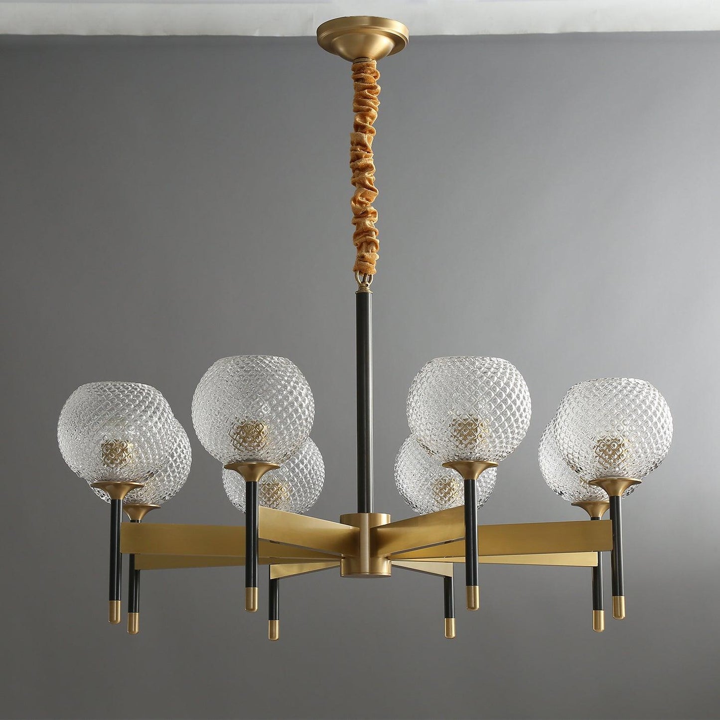 Breton Chandelier - Elegant Design with Adjustable Height & LED Compat