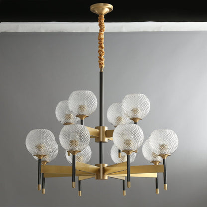 Breton Chandelier - Elegant Design with Adjustable Height & LED Compat
