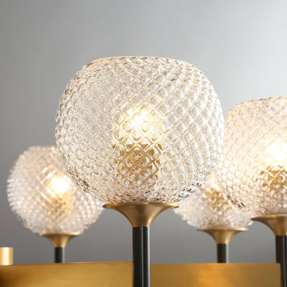 Breton Chandelier - Elegant Design with Adjustable Height & LED Compat