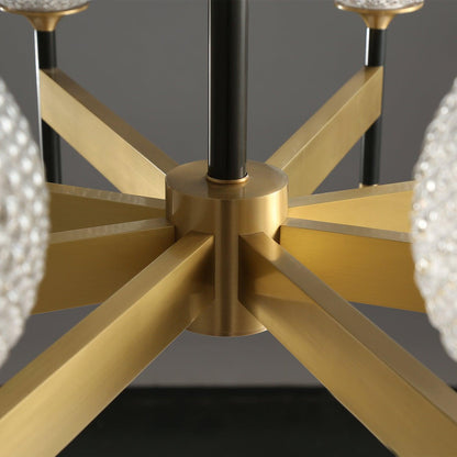 Breton Chandelier - Elegant Design with Adjustable Height & LED Compat