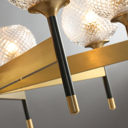 Breton Chandelier - Elegant Design with Adjustable Height & LED Compat