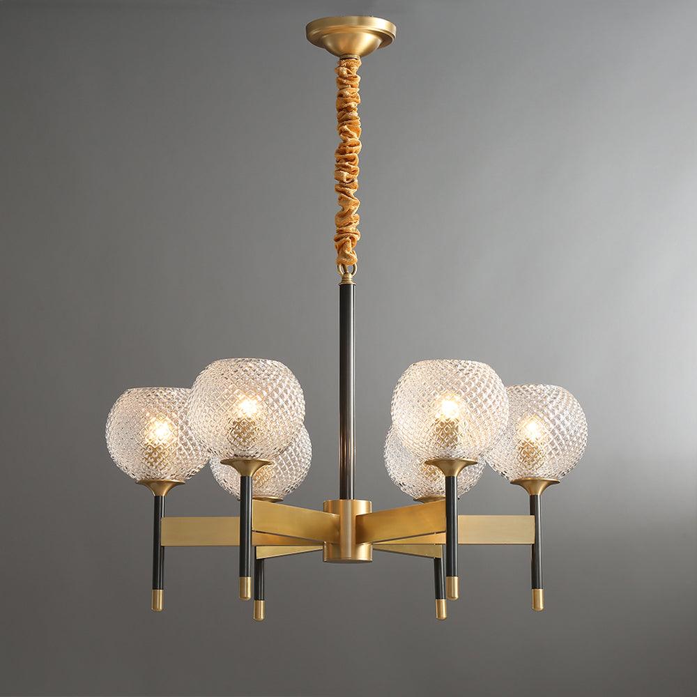 Breton Chandelier - Elegant Design with Adjustable Height & LED Compat