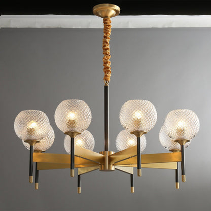 Breton Chandelier - Elegant Design with Adjustable Height & LED Compat