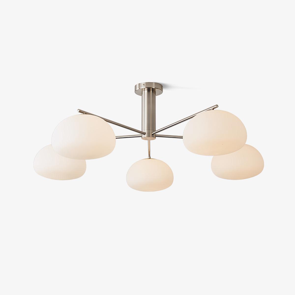 Briette Modern Chandelier - Adjustable Height, Elegant Crystal Accents