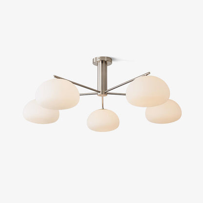 Briette Modern Chandelier - Adjustable Height, Elegant Crystal Accents