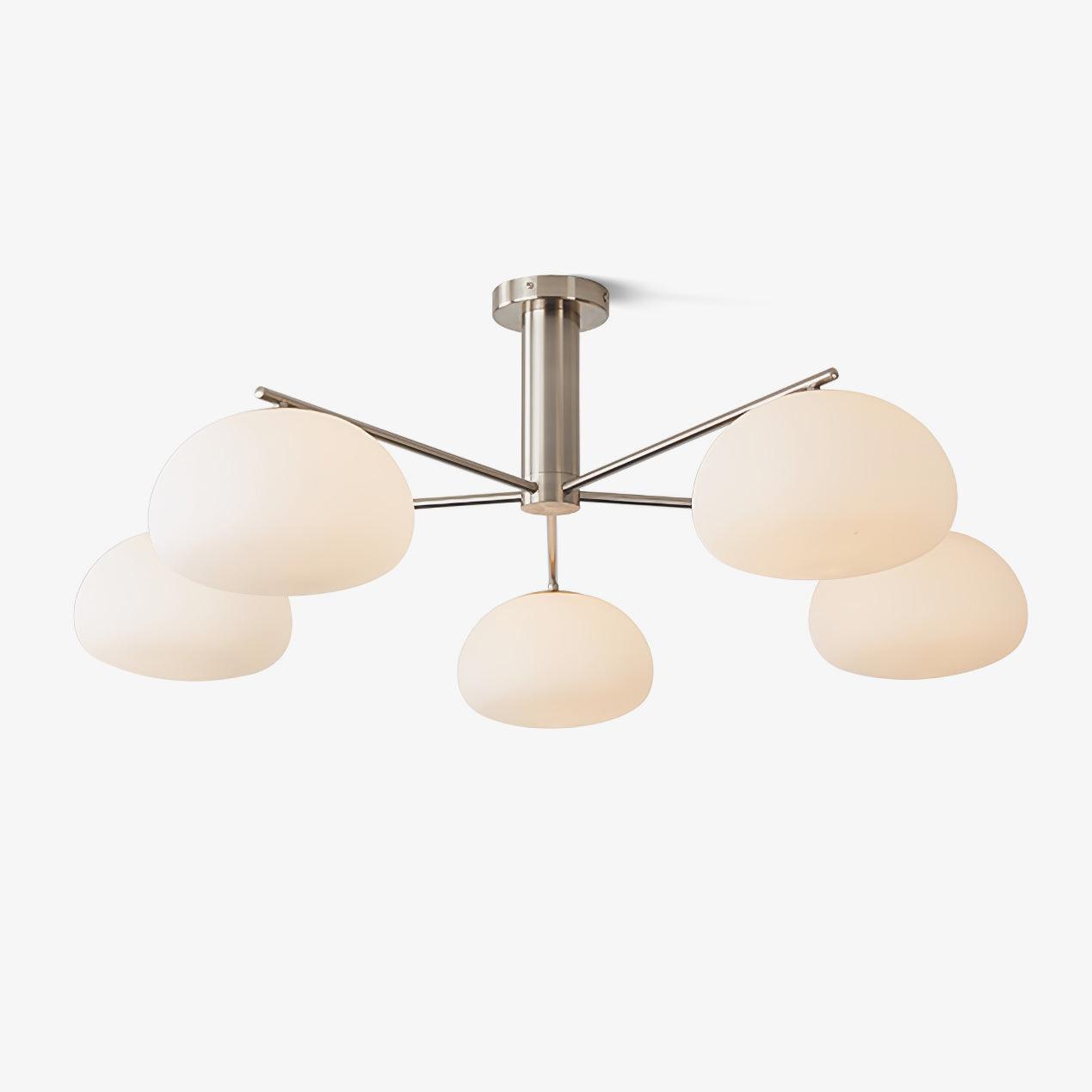 Briette Modern Chandelier - Adjustable Height, Elegant Crystal Accents