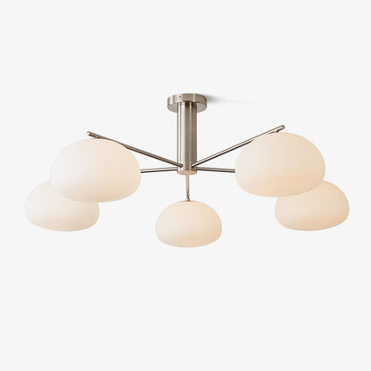 Briette Modern Chandelier - Adjustable Height, Elegant Crystal Accents