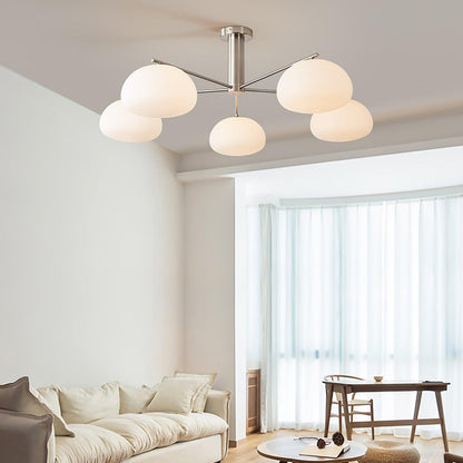 Briette Modern Chandelier - Adjustable Height, Elegant Crystal Accents