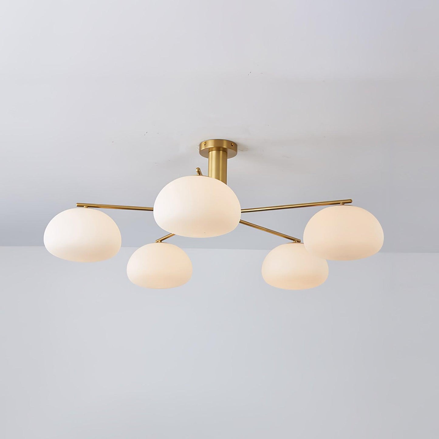Briette Modern Chandelier - Adjustable Height, Elegant Crystal Accents