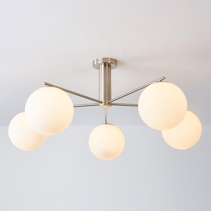 Briette Modern Chandelier - Adjustable Height, Elegant Crystal Accents