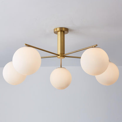Briette Modern Chandelier - Adjustable Height, Elegant Crystal Accents