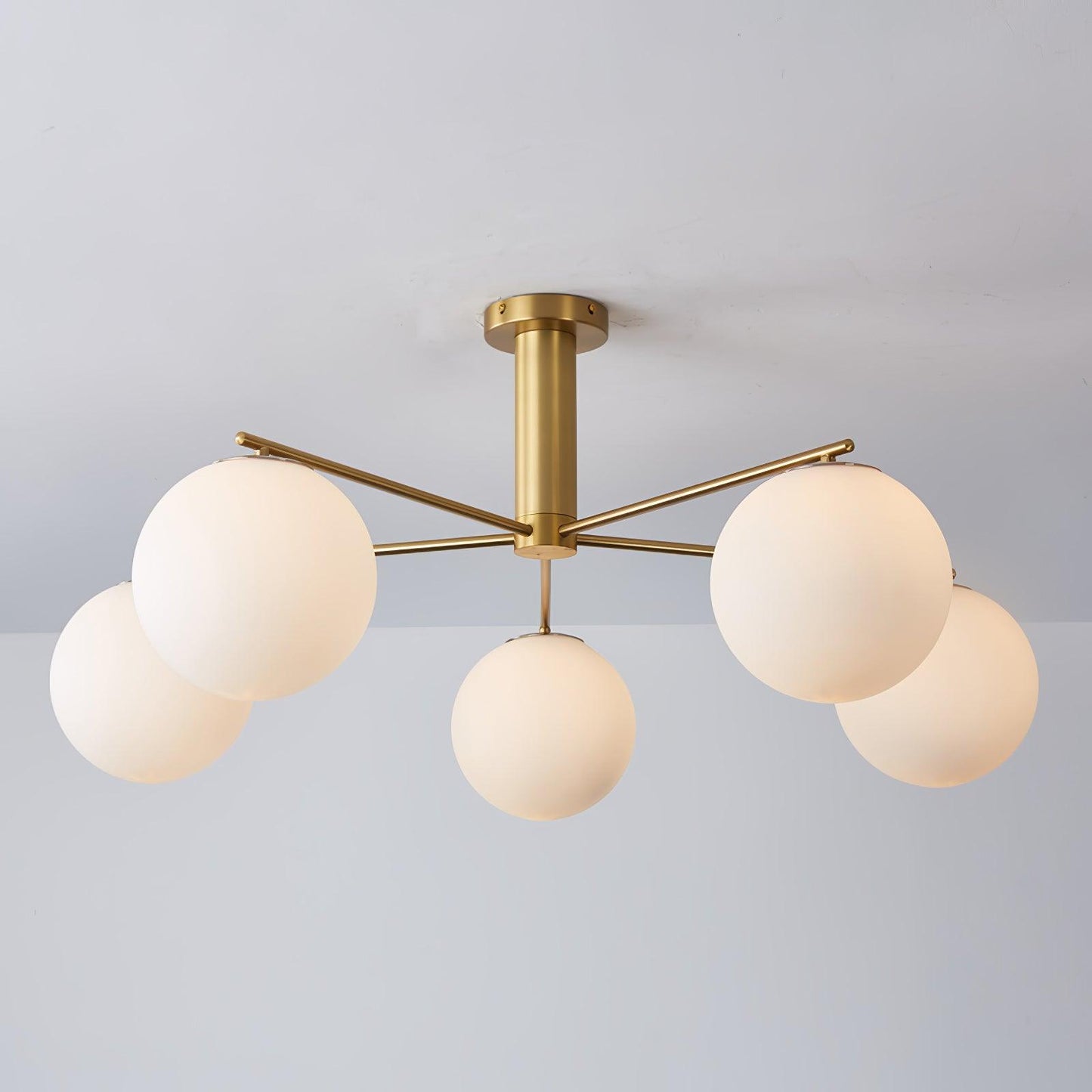 Briette Modern Chandelier - Adjustable Height, Elegant Crystal Accents