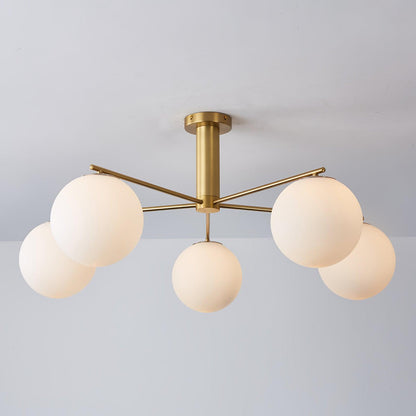 Briette Modern Chandelier - Adjustable Height, Elegant Crystal Accents