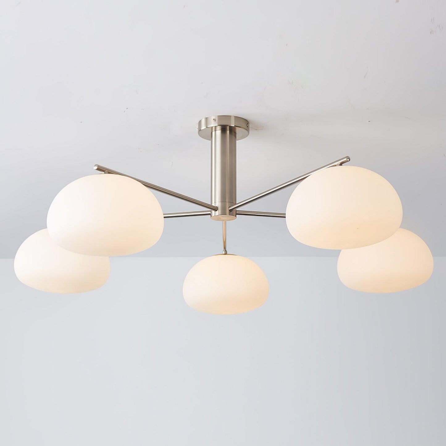Briette Modern Chandelier - Adjustable Height, Elegant Crystal Accents