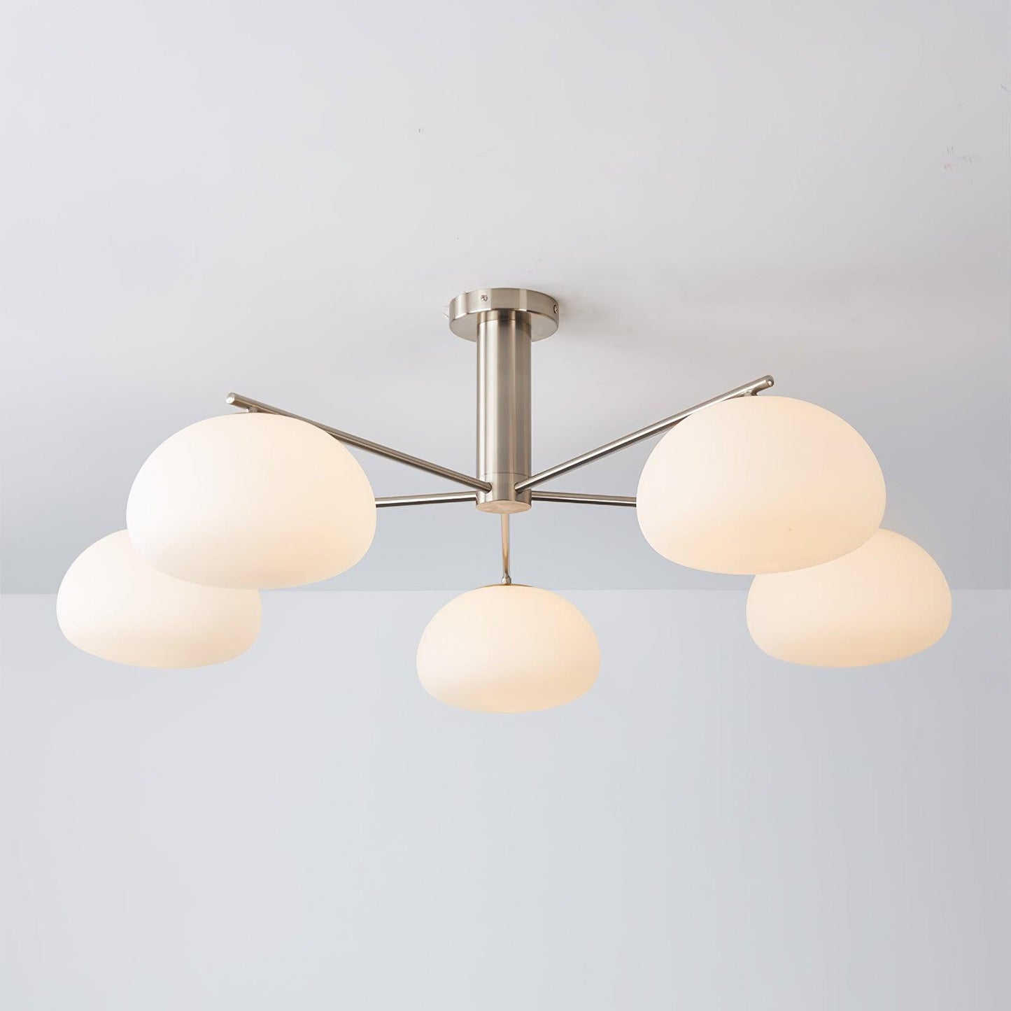 Briette Modern Chandelier - Adjustable Height, Elegant Crystal Accents