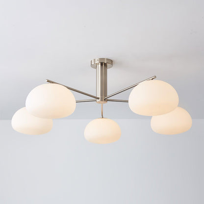 Briette Modern Chandelier - Adjustable Height, Elegant Crystal Accents