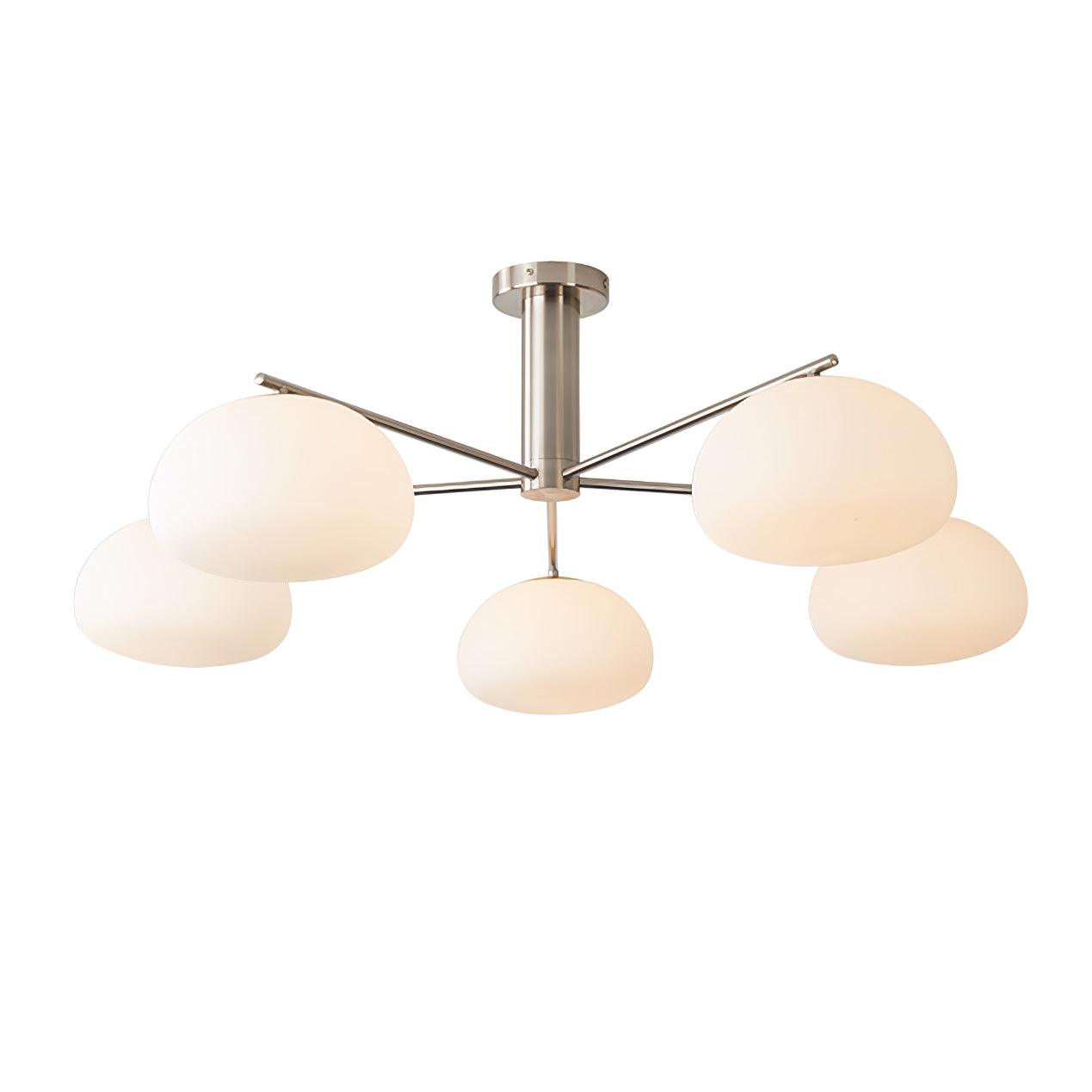 Briette Modern Chandelier - Adjustable Height, Elegant Crystal Accents