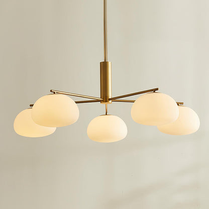 Briette Modern Chandelier - Adjustable Height, Elegant Crystal Accents
