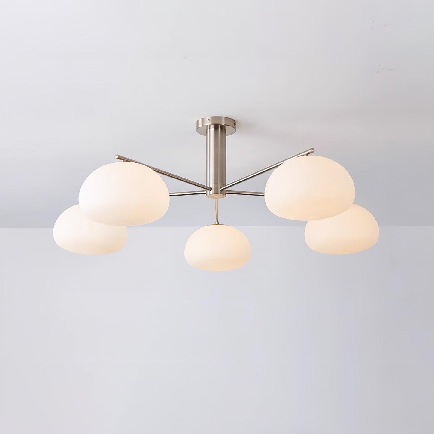 Briette Modern Chandelier - Adjustable Height, Elegant Crystal Accents
