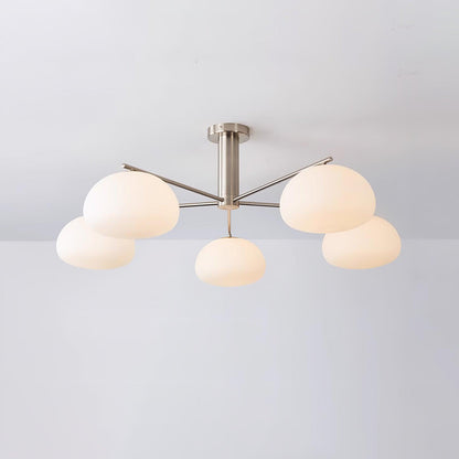 Briette Modern Chandelier - Adjustable Height, Elegant Crystal Accents