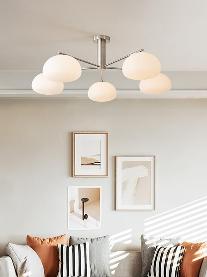 Briette Modern Chandelier - Adjustable Height, Elegant Crystal Accents