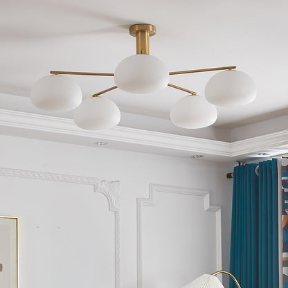 Briette Modern Chandelier - Adjustable Height, Elegant Crystal Accents