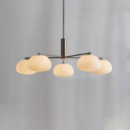 Briette Modern Chandelier - Adjustable Height, Elegant Crystal Accents